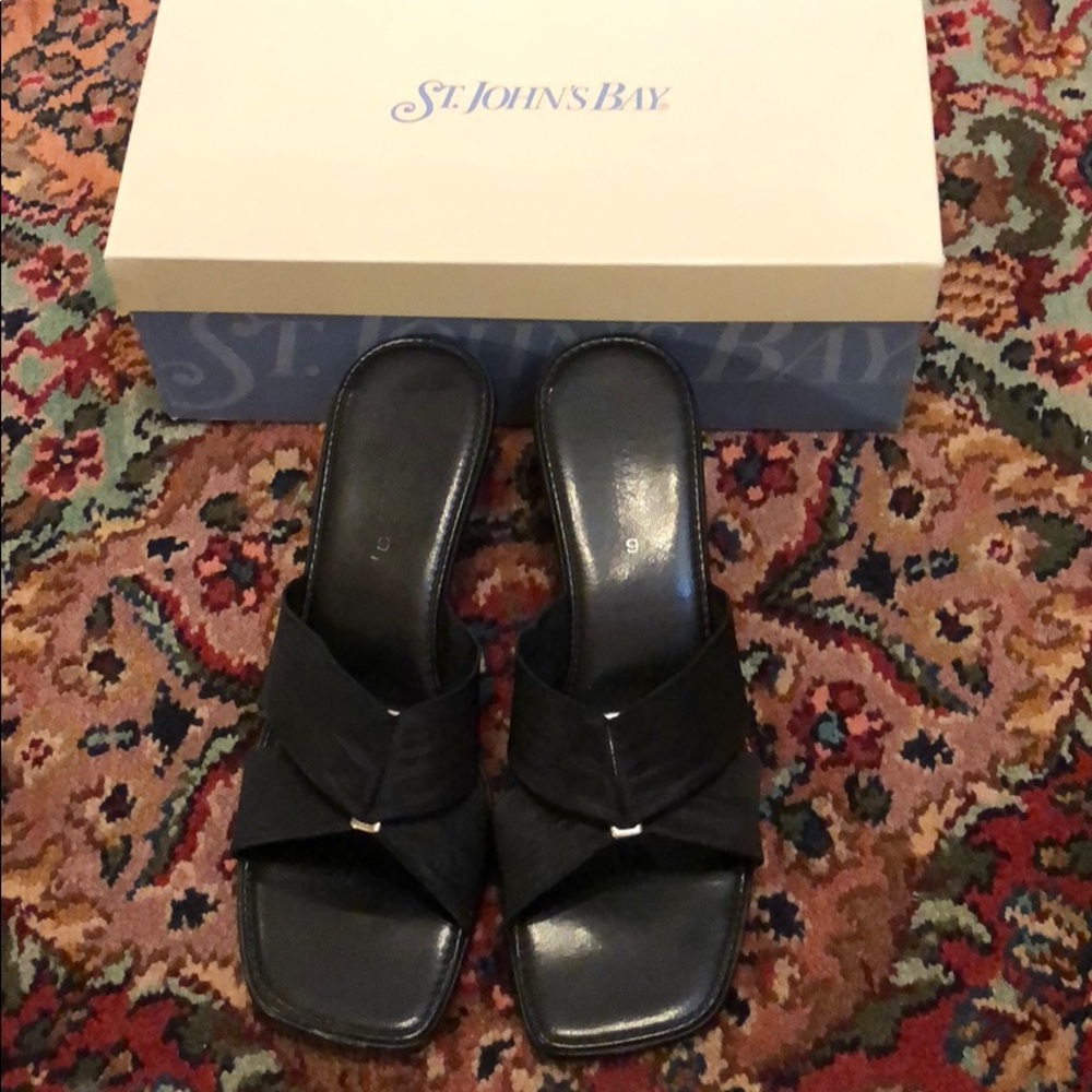 St. John’s Bay Black Wedges